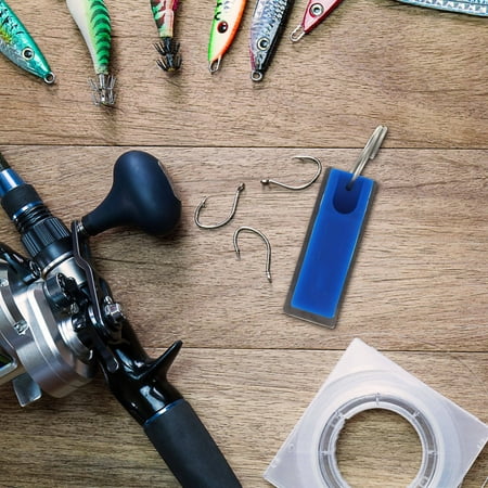 WHAMVOX 1Pcs Fishing Rod Holder for Fishing and Wall Mounting Blue Silicone and Iron Sheet with Open-Ended Design