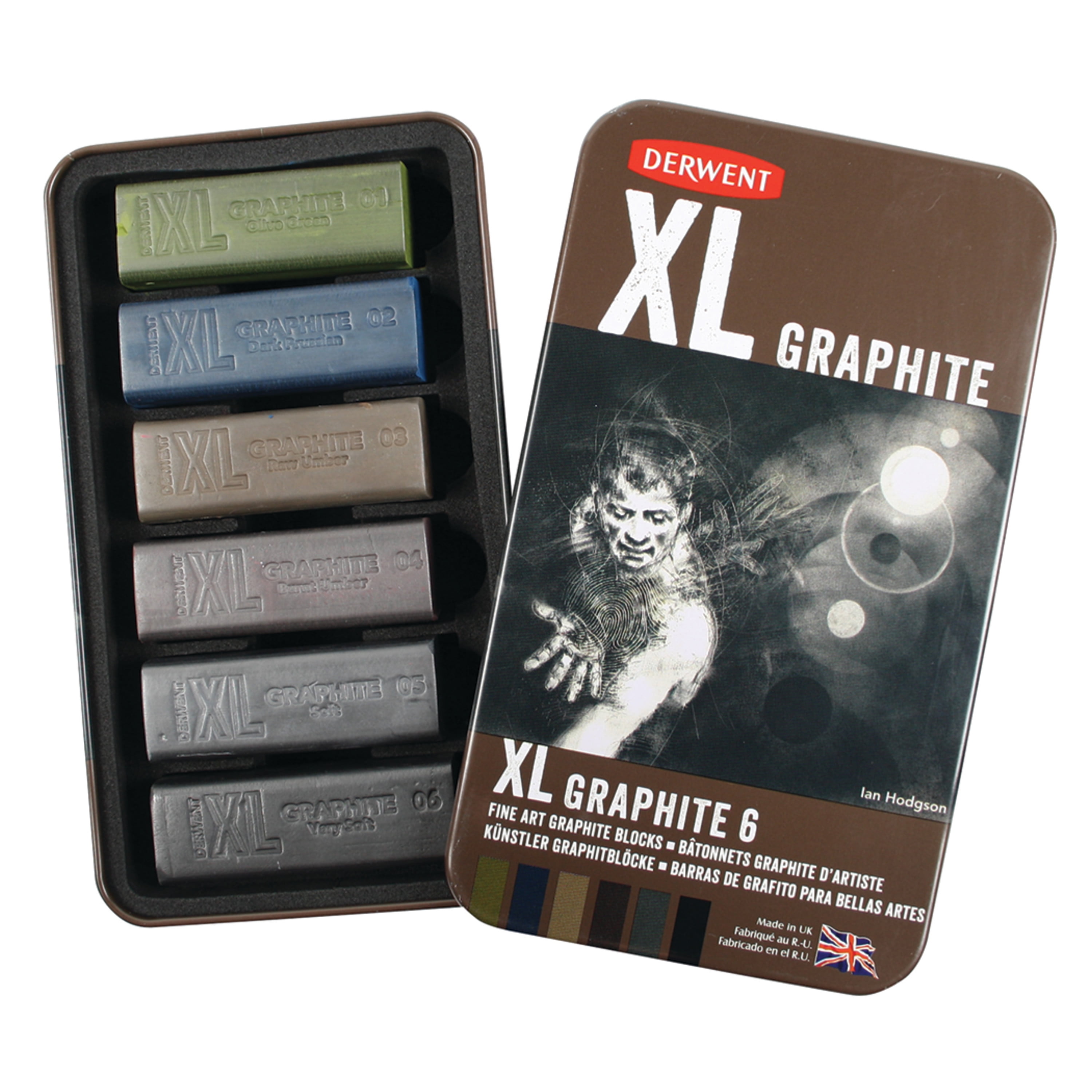 Derwent XL Graphite 6-Piece Tin Set