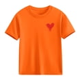 thumbnail image 4 of Blusas y camisas de manga corta con cuello redondo para niños Camiseta de verano de manga corta estampada para niñas Jersey elegante de cuello redondo para niñas Top de algodón para niños, 4 of 6