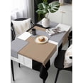 thumbnail image 6 of Brown Black Grey Table Cloth, Middle Century Irregular Geo Abstract Art Waterproof Tablecloth for Rectangle Tables, Reusable Washable Fabric Table Cover for Restaurant Kitchen Dining Tables 54"x108", 6 of 6