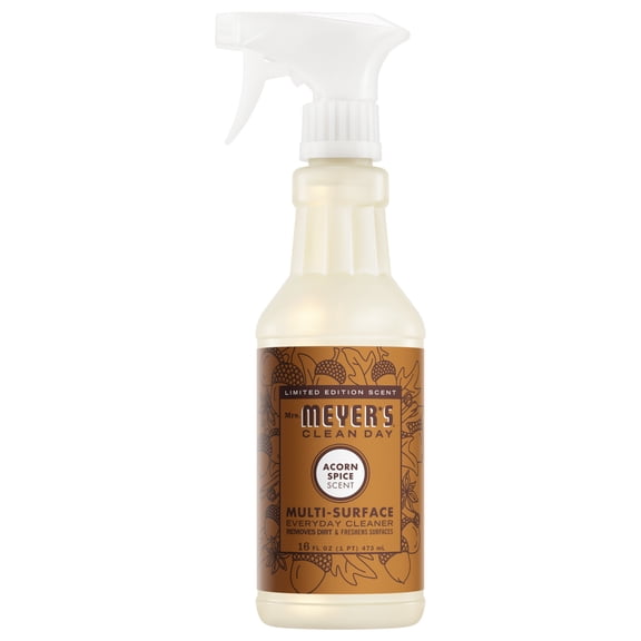 Mrs. Meyer's Clean Day Multi-Surface Everyday Cleaner, Acorn Spice Scent, 16 Fl Oz Bottle