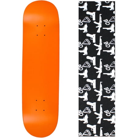 Skateboard Deck Pro 7-Ply Canadian Maple NEON ORANGE With Griptape 7.5  - 8.5 price history on PriceWatchPro