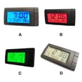 thumbnail image 3 of ABS Car Digital Clock Replacement Rectangular Battery Powered Self-adhesive Cars Lightweight Home Automotive Vehicle Clocks Alarms Orange, 3 of 9