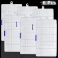 thumbnail image 4 of Clear 6 Compartment Bead Storage Box, 6 Count, 4 of 8