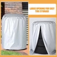 thumbnail image 4 of FESTFENDS Plated Silver Silk Polyester Wheel Tire Cover for Rv Trailer Truck Durable Sunproof Zipper Protective Cover, 4 of 8
