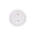 thumbnail image 3 of 7" White Round Beckson Non-Skid Screw Out Boat Deck Plate, 3 of 3