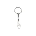 thumbnail image 2 of Product Classification Keychains - Stainless Steel Heart Finger Pendant for School Bags Adult Jewelry Style, 2 of 5