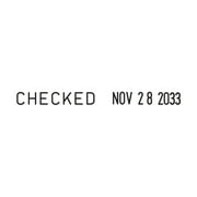 Trodat Printy 4817 Dial-a-Phrase Self-Inking Rubber Date Stamp - Black Ink Pad - 12 Popular Office Messages Included