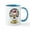 White/Blue Inside, variant on CafePress - Charlie Brown Snow Globe Mug - 11 oz Ceramic Mug - Novelty Coffee Tea Cup