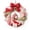 B, variant on Lazduis Christmas Patchwork Wreath Fabric Wreath Kit Fabric Holiday Door Decor with Bow and Embellishments