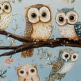 thumbnail image 5 of Patifu Owls Washable Shower Curtain 100% Polyester Home Bathroom Decoration with Hooks 69"x72, 5 of 7
