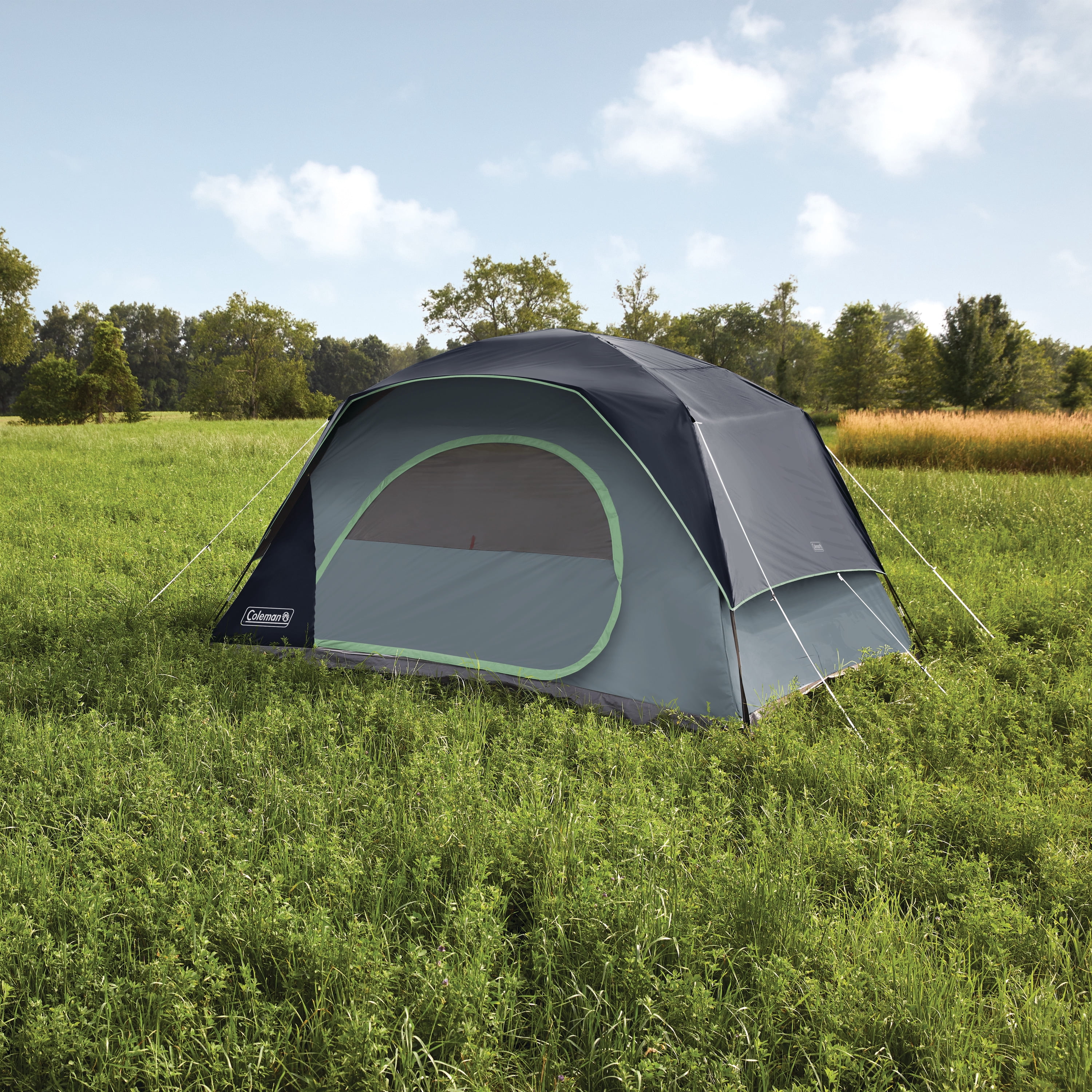 Coleman Skydome 8-Person Camping Tent, Blue Nights