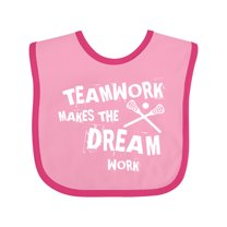 Inktastic Lacrosse Teamwork Boys or Girls Baby Bib