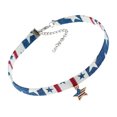 thumbnail image 1 of Jumpingount Gargantilla con bandera americana, collar con colgante de estrella, decoraciones, regalos del Día de San Valentín, collares para mujeres y Ropa, zapatos y accesorios Miscelánea Jumpingount AP010097-00, 1 of 5