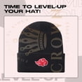 thumbnail image 7 of Anime Beanie Hat Winter Caps for Men and Womens Beanies, Cuffed Knit Graphic Beanie, Comfy and Soft Embroidered Anime Hat (Black Red), 7 of 7