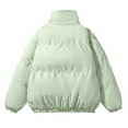 thumbnail image 6 of Kilaqueen Quilted Puffer Jacket for Women Long Sleeve Solid Color Full Zipper Padded Coat with Pockets 2025 Winter Warm Outerwear, 6 of 6
