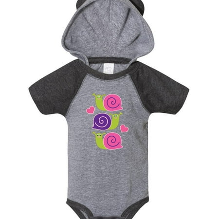 

Inktastic Snail Lover Girl Garden Snails Gift Baby Girl Bodysuit