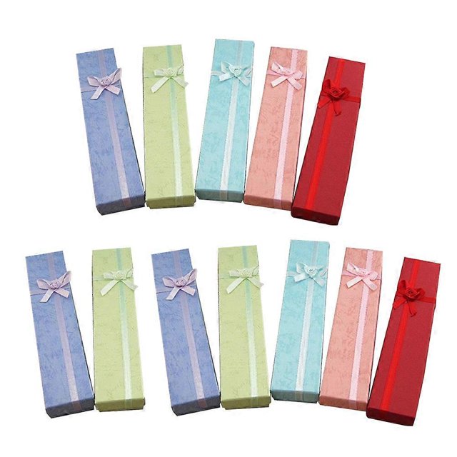 12 Pcs Bulk Jewelry Boxes Gifts Necklace Storage Jewelry Organizer Box Travel Jewelry Storage Cardboard Jewellery Boxes