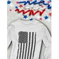 thumbnail image 7 of 4th of July Long Sleeve Shirt for Men - Tstars Patriotic American Flag Graphic Tee - Independence Day Celebratory Wear - Vintage USA Flag Print - Ideal Gift for National Holidays - Large White, 7 of 7