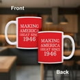 thumbnail image 2 of ThisWear 80th Birthday Gifts For All Making America Great Since 1946 Birthday Mug Birthday Gifts 11oz Ceramic Coffee Mug with Handle Red, 2 of 8
