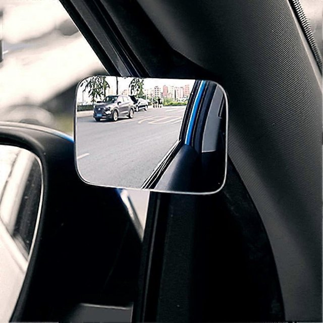 Car Blind Spot Mirror, 360 Rotatable Wide Angle Convex Rear View Mirror Blind Side Mirror Blind Spot Mirror for Vehicles Cars Trucks,Front Row