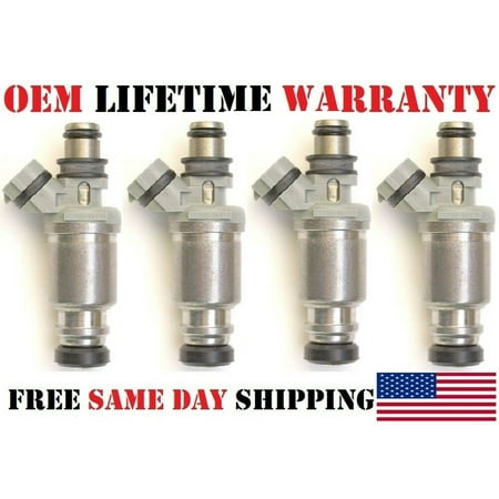 4x OEM Denso #23250-16120 Fuel Injectors for 1990-1992 GEO Prizm 1.6L I4/Refurbished/