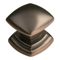 Hickory Hardware Euro-Contemporary Collection Knob, 1-1/4" Sq - Oil Rubbed Bronze Highlighted