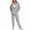 Gray, variant on Womens Tracksuit Zip Up Hoodie Sweatsuits 2 Piece Outfits Jogger Pant Sets with Pockets Baggy Sweatshirt Sportswear (2XL, Black)