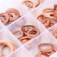 thumbnail image 3 of Flat Washer, 150pcs Flat  Washer 15 Sizes Copper Plain Sealing Gaskets Kit  Screws  Fasteners with Box, Washers, 3 of 8