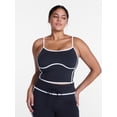 thumbnail image 3 of Avi Women's SoftSculpt Tipped Tank Bra, Sizes XS-XXL, 3 of 7