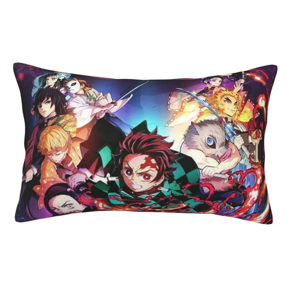 Demon Slayer Pillow Protector Pillow Cases Lightweight Soft Pillowcases Comfortable Pillow Covers 14"X20"