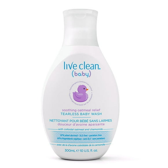 Live Clean Baby Soothing Oatmeal Relief Tearless Baby Wash