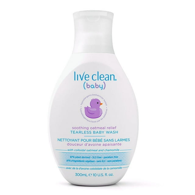 Live Clean Baby Soothing Oatmeal Relief Tearless Baby Wash
