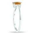 thumbnail image 2 of SZUL Women's Citrine and Diamond Sparkle Ring in 10K White Gold, 2 of 5