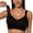 Black, variant on Women Seamless Jelly Bras Plus Size Wide Strap Supportive Push Up Bras Removable Padding Solid Tone Everyday Comfort Bras for Home Rest Daily Wear Sports Bras for Women