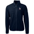 thumbnail image 2 of Men's Cutter & Buck Navy Los Angeles Dodgers Big & Tall Americana Cascade Eco Fleece Full-Zip Jacket, 2 of 3