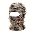 thumbnail image 1 of Distressed Solid Color Balaclava Mask Windproof, Breathable, Comfortable for Casual Style, Motorcycle, Skiing, and More For Wome, 1 of 4