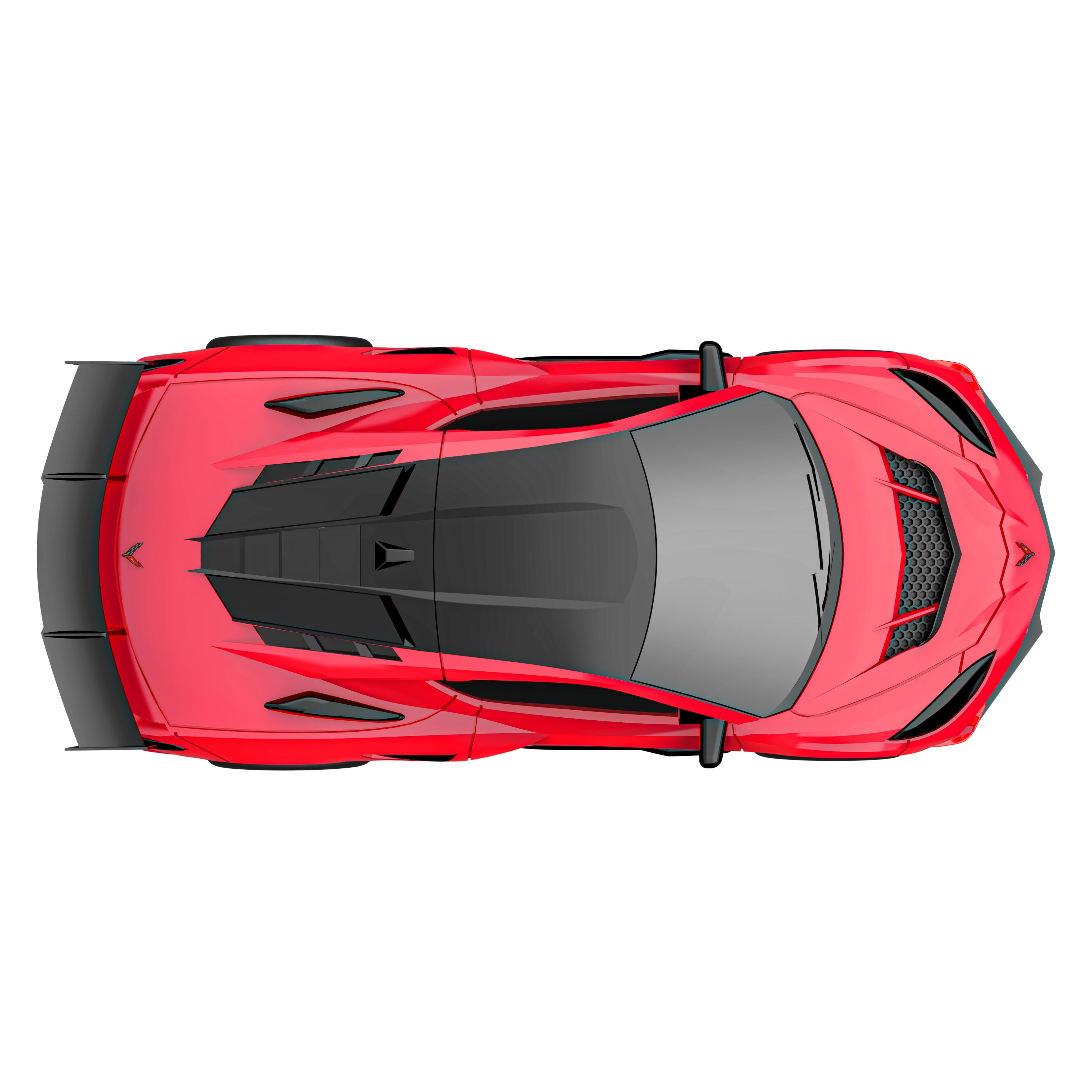 Voiture de course radiocommandée Adventure Force (1:64), modèle Chevy Corvette rouge, WR5-64C33V-RD-CA