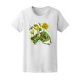 thumbnail image 2 of Lake Frog Water Lily Watercolor T-Shirt Women -Image by Shutterstock, Female x-Large, 2 of 4