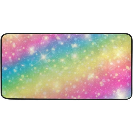 

BESTKITTY Anti Fatigue Kitchen Floor Mat Non Slip Absorbent Comfort Galaxy Decor Standing Mat Soft Kitchen Runner Rug for Hallway Entryway Bathroom Living Room Bedroom 39 x 20 Inch