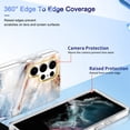 thumbnail image 4 of Dteck for Samsung Galaxy S23 Ultra Case Marble Pattern Hybrid Hard Back Soft TPU Raised Edge Ultra-Thin Shock Absorption Scratch Proof Slim Protective Case for Samsung Galaxy S23 Ultra,Cloud Sea, 4 of 7