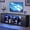 Black, variant on LGHM 70 inch Modern TV Stand for TVs up to 80", Fluted TV Console with LED Lights, Wood Entertainment Center, Black