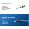 thumbnail image 6 of Fountain Pen Set, 0.38mm Replaceable Ink Capsule Fountain Pen, 1 Box Dai Blue Fountain Pen Set + 50 Black Ink Capsule, Suitable for Students Posture, Office, Calligraphy Practice, 6 of 7