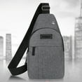 thumbnail image 5 of SLYNSHome Chest Bag for Men Lightweight Durable Crossbody Shoulder Bag Large Capacity Travel Daily Use Fashion Casual - Gray, 5 of 7