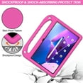 thumbnail image 4 of SaniMore for Lenovo Tab M10 Plus 3rd Gen 10.6" 2022 EVA Kids Case, Skid-Proof Texture Case with Holder & Foldable 2 in 1 Kickstand Pencil Holder Shockproof Protective Case for Boys Girls, Rose, 4 of 6
