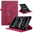 thumbnail image 2 of Case for iPad Pro 11 inch (M4) 2024, 360 Rotatable Protective Stand Cover, Red, 2 of 7
