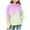 Green, variant on Kids Hooded Sweatshirts Girls Gradient Color Shirt Long Sleeve Sweatshirt Top Waffle Knit Pullover Hoodie with Pocket