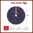 thumbnail image 4 of Halloween Christmas Tree Skirt - Octopus Seahorse Jellyfish Purple 36 Inches Christmas Tree Skirt for Halloween Holiday Indoor Home Christmas Tree Decorations with Three Ribbons, 4 of 7