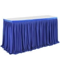 thumbnail image 2 of 4FT/6FT/9FT/14FT Tablecloth Polyester Pleated Table Skirt Frilly Tablecloth For Wedding Birthday Party Baby Shower Bridal Shower Table Decoration, 2 of 9