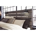 thumbnail image 6 of Signature Design by Ashley Drystan Queen Panel Headboard, Rustic Brown, Industrial Farmhouse Headboard with LED Lights and USB Charging, 6 of 7